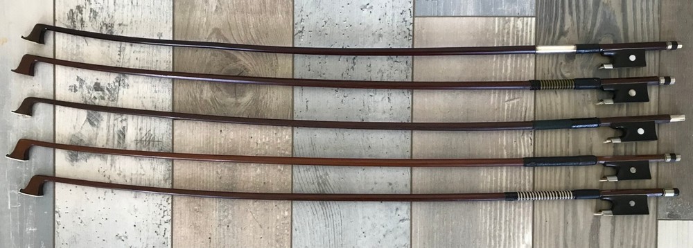 Five Vintage 3/4 Size Violin Bows For Restoration (#2)