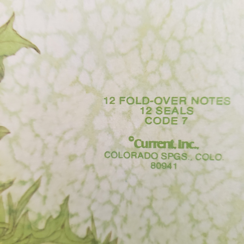 Current Fold Over Notes Stationery Mixed Lot Squirrel Mouse Mushroom Vintage