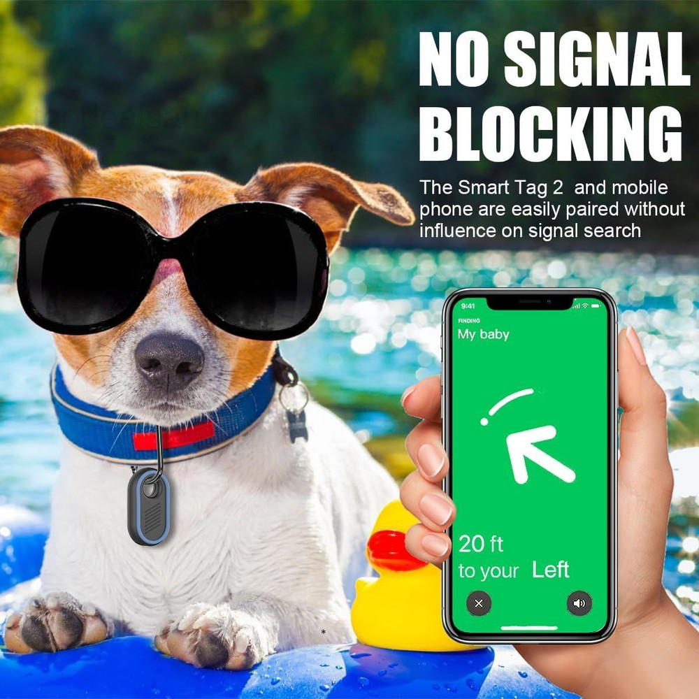 2 Pack Compatible for Samsung Galaxy SmartTag2 2 (Black & Blue)