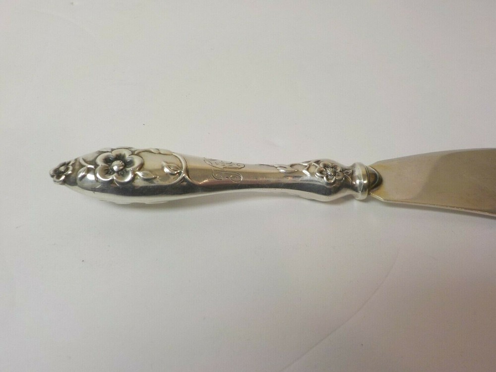 Finland 813 Silver 7" Cheese Server, 30 grams, Monogram "K S"