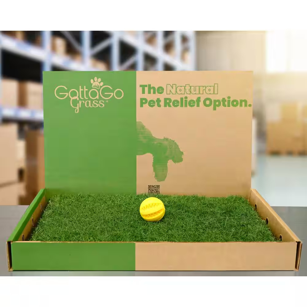 Gotta Go Grass Potty Pads Refill plus Toy Ball (2-Pack )