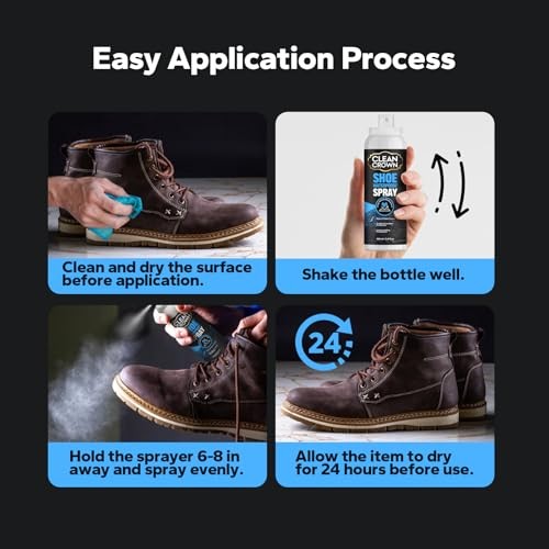 Shoes Protector Spray (5.4 Fl Oz), Suede & Leather Protector Spray,