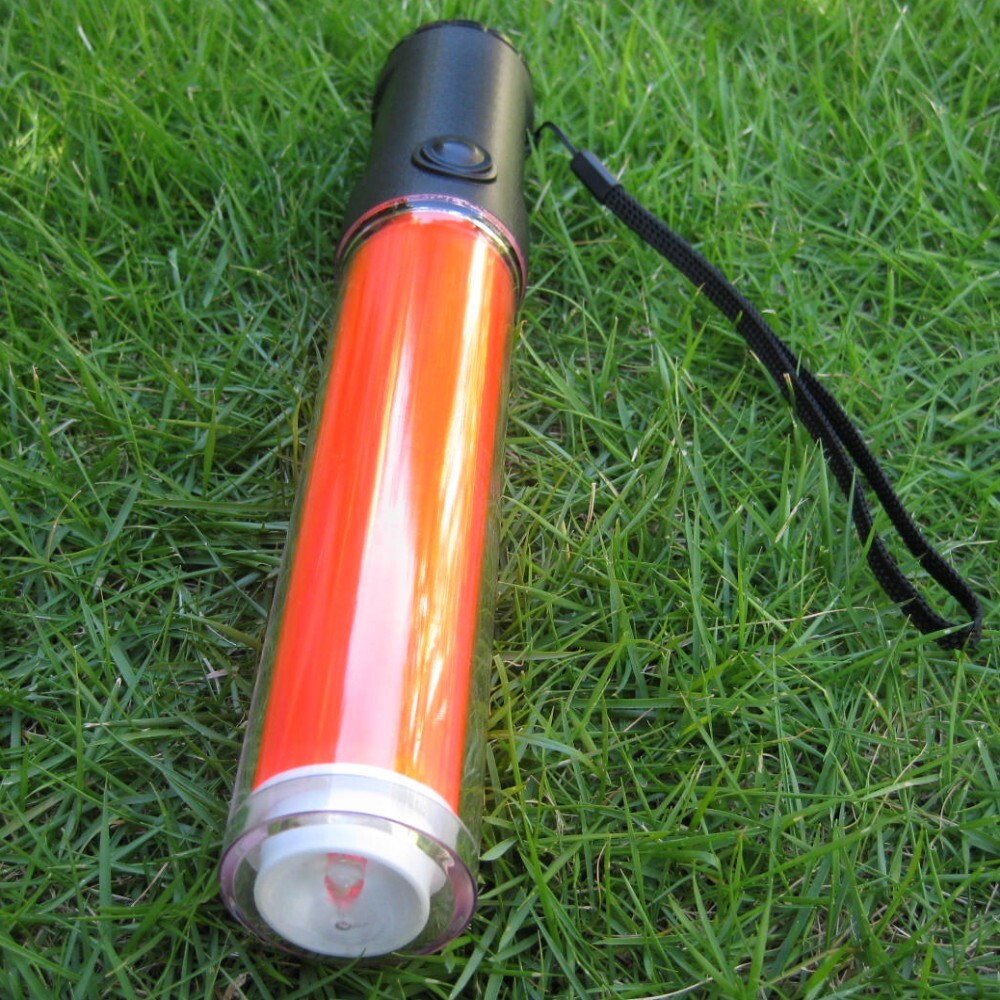 Traffic Wand Safety Control Signal Multi-function Magnetic LED Light 3xAA Beacon