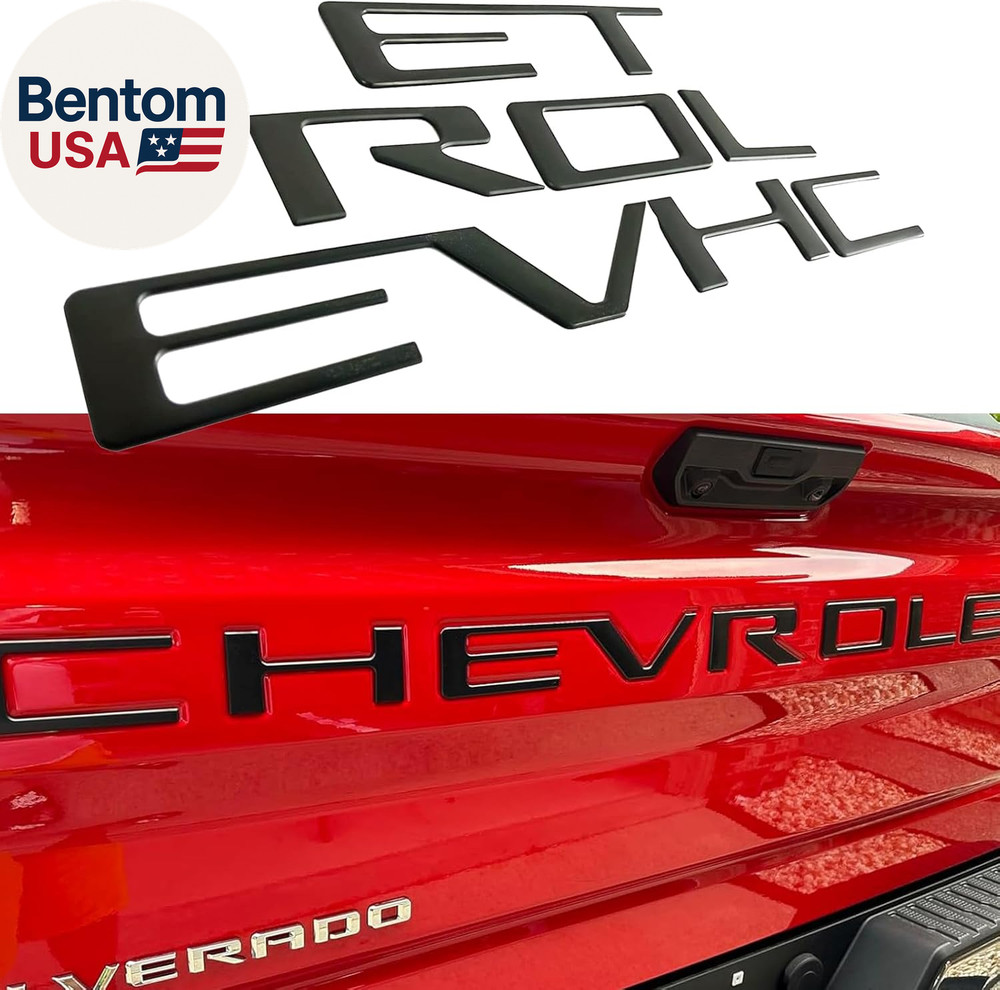 Tailgate Insert Letters Compatible with Chevy Silverado 2019 2020 2021 2022 2023