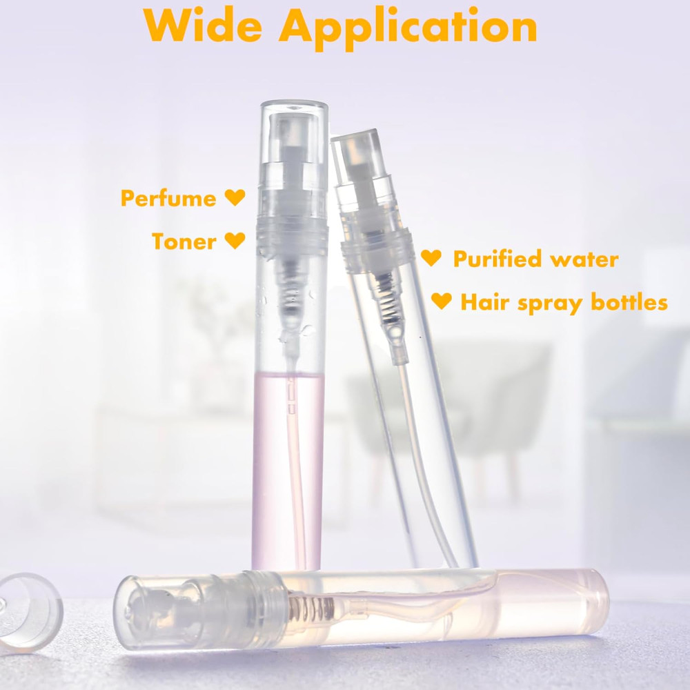 Mini Perfume Sample Bottles, 10 Pack 5 Ml Plastic Small Perfume Spray Bottle, Fi