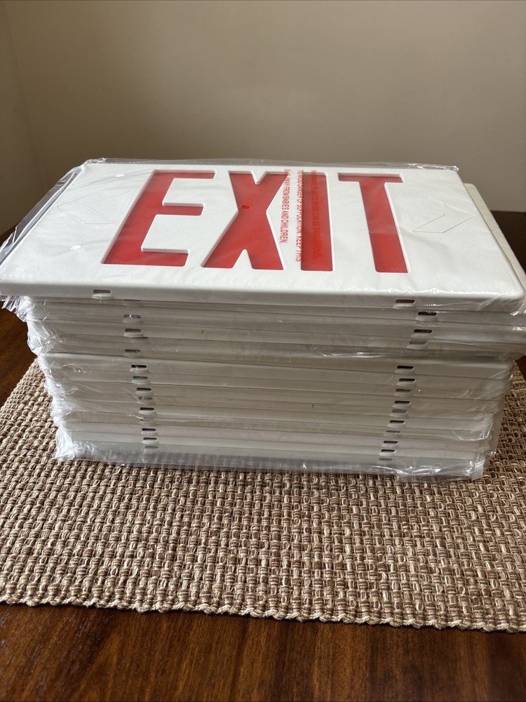 LED Exit Light Faceplate Lot Of 15