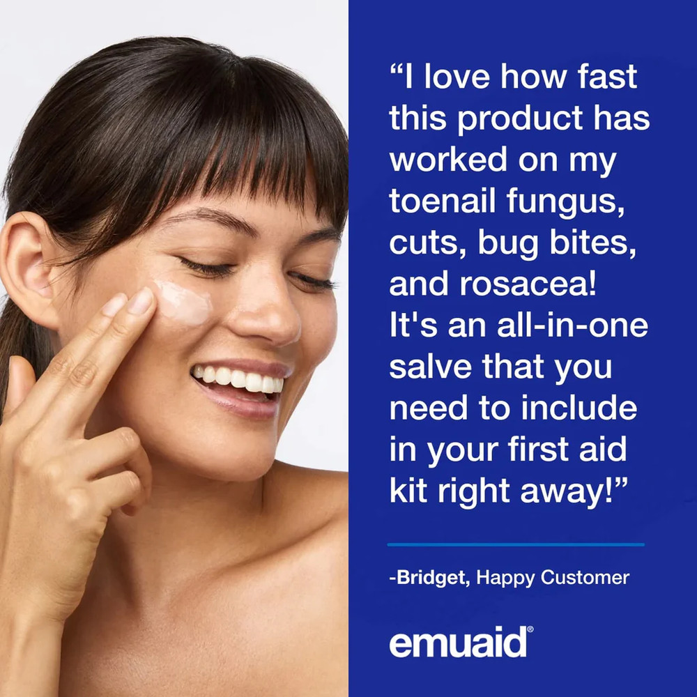 EMUAIDMAX Maximum Strength First Aid Ointment 2oz – Soothes Irritated Skin Fast