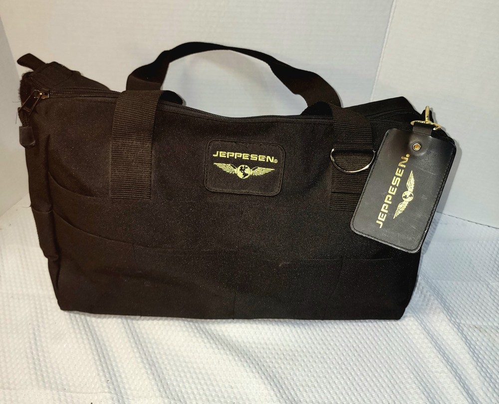 Jeppesen Flight Bag w Flight Tag Pilot or Student Aviator Headset Flight Tools