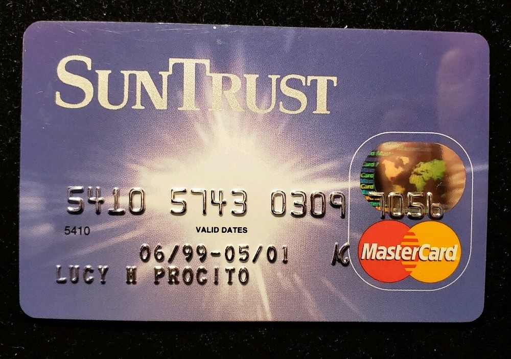 SunTrust MasterCard Card Exp 2001 cc237