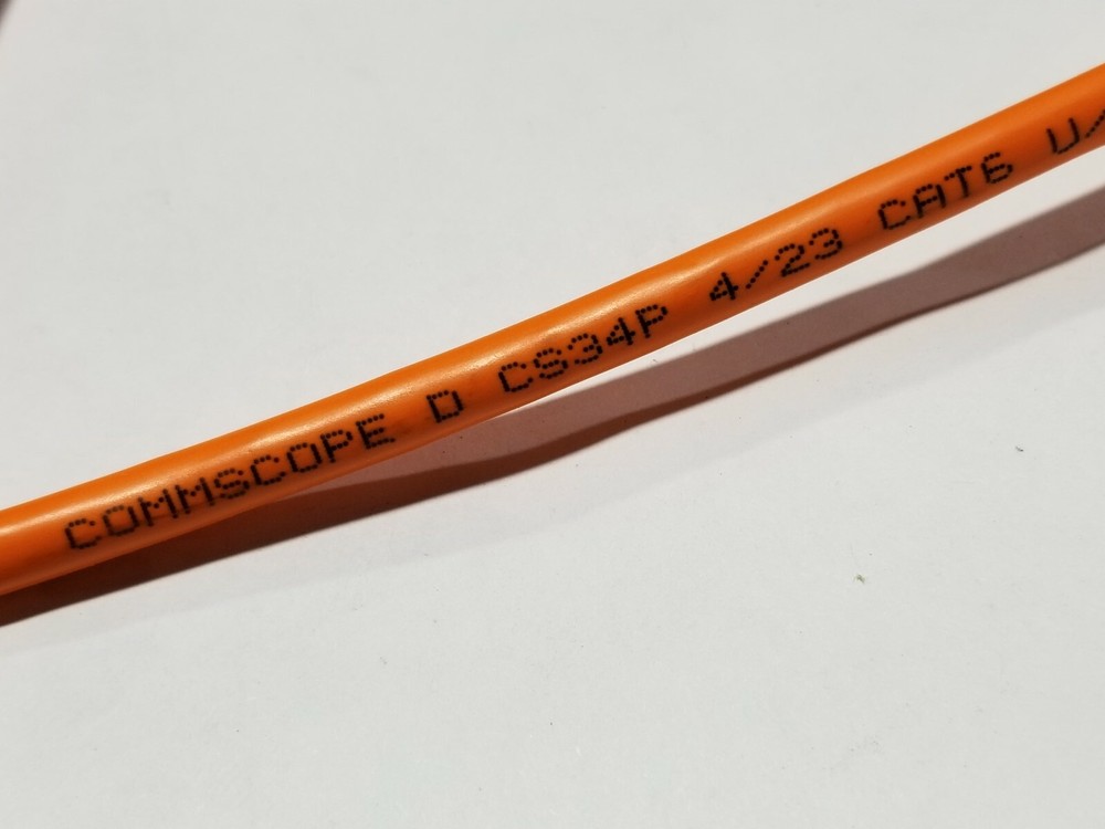 Commscope CS34P 23/4P Cat6 U/UTP WebTrak Plenum CMP Network Cable Orange /100ft