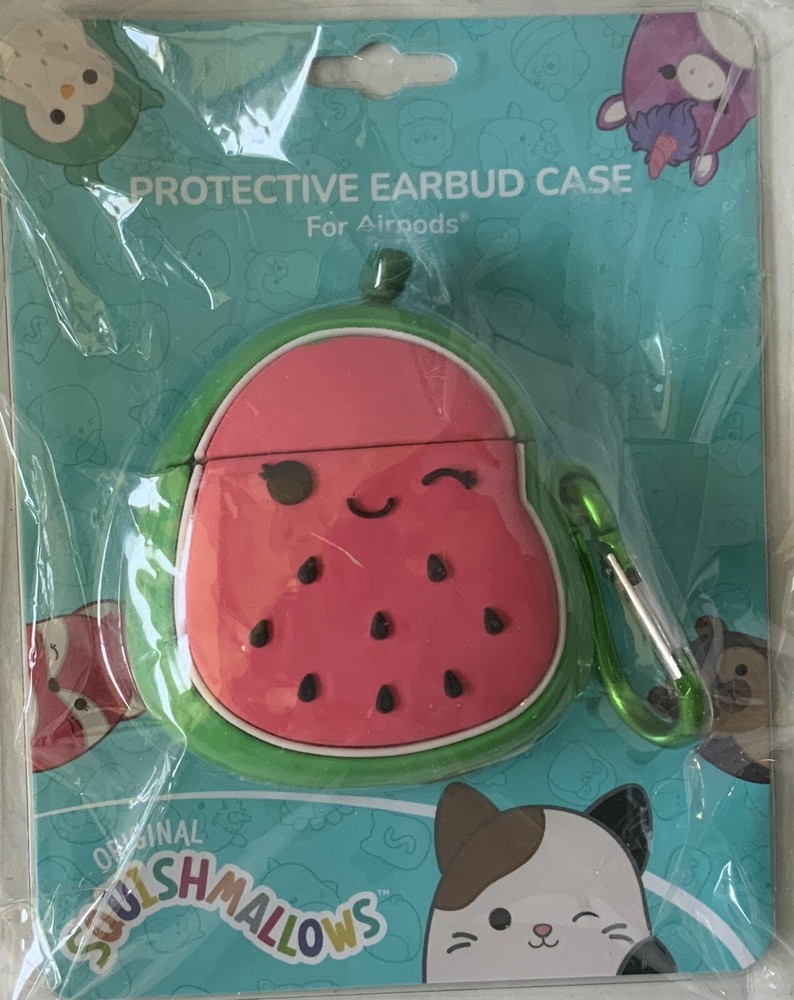 Squishmallows Protective Earbud Case Watermelon
