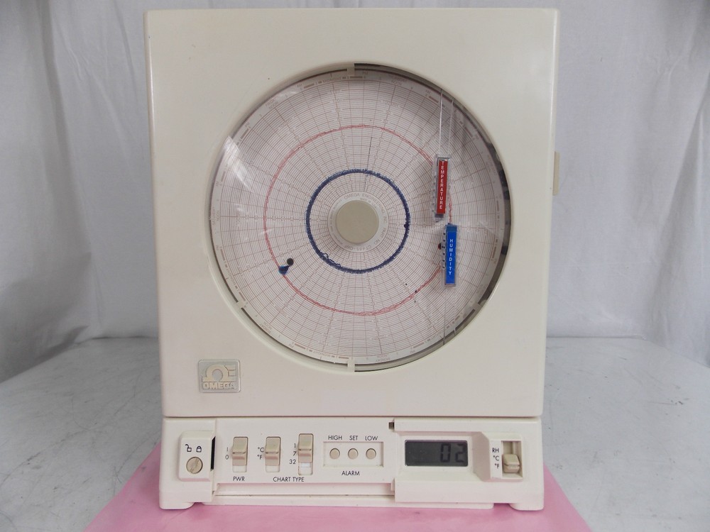 OMEGA CT485B-110V TEMPERATURE & HUMIDITY CHART RECORDER