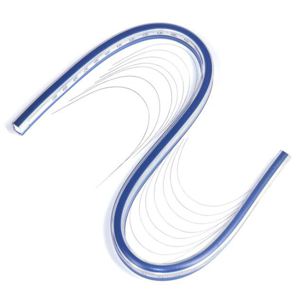24" Flexible Curve Template Pattern Contour Gauge Shaping Tool Tracing Ruler
