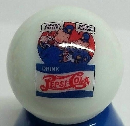Pepsi Cops 1" Glass Logo Marble