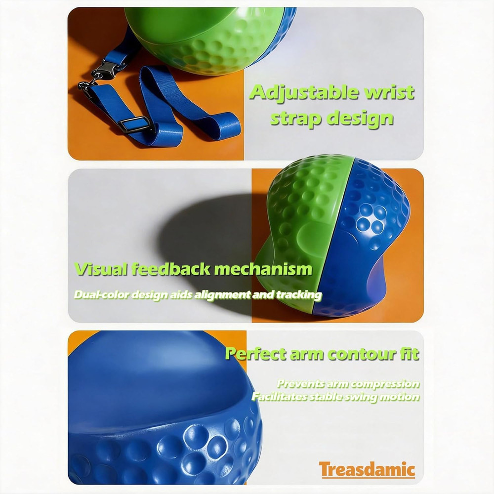 Golf Swing Trainer, Golf Training Aid, Tour Striker Smart Ball Precision Tool, F