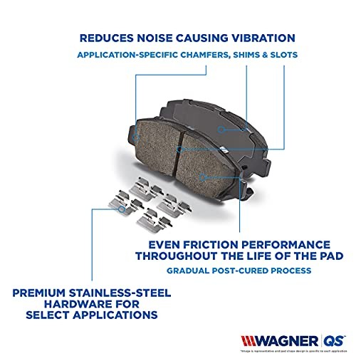 QS Disc Brake Pad Set, Designed for Quiet, Consistent ZD272 QS - Ceramic