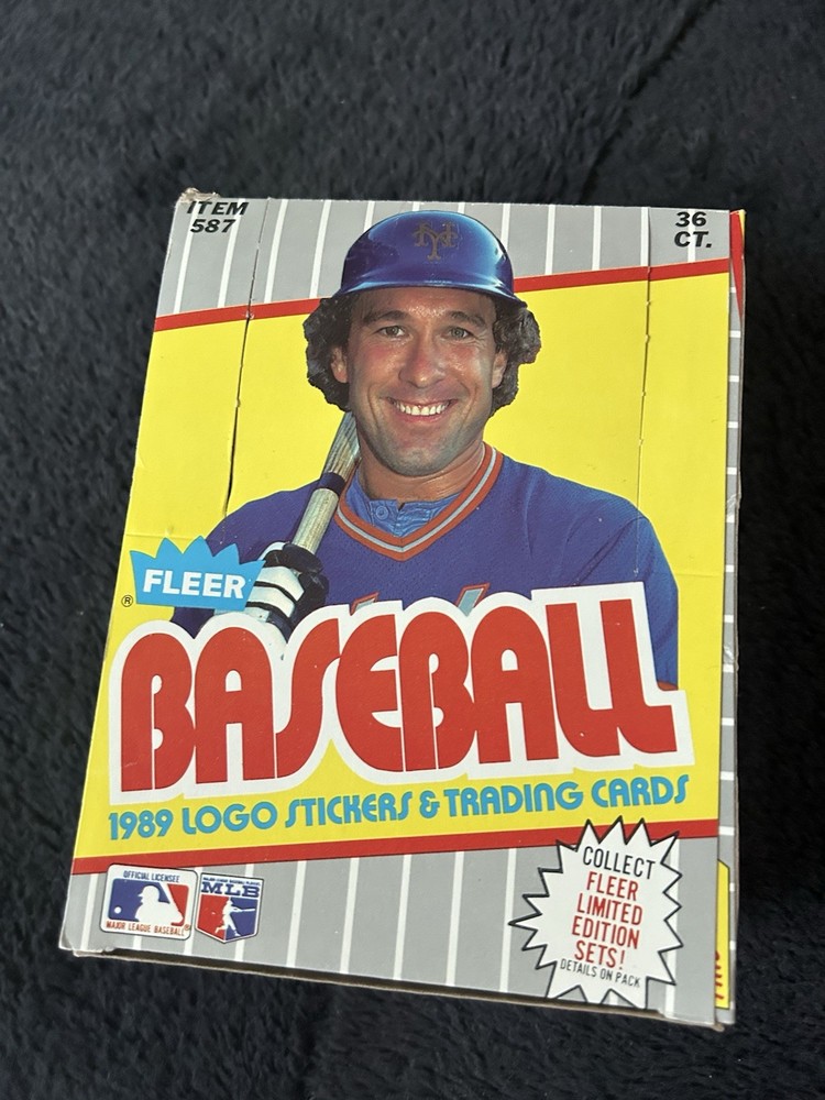 1989 Fleer Baseball Unopened Wax Box Case Code #90342