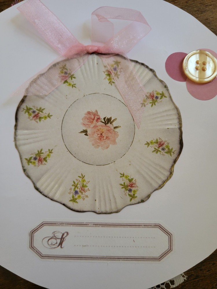 Antique Round Floral Journal