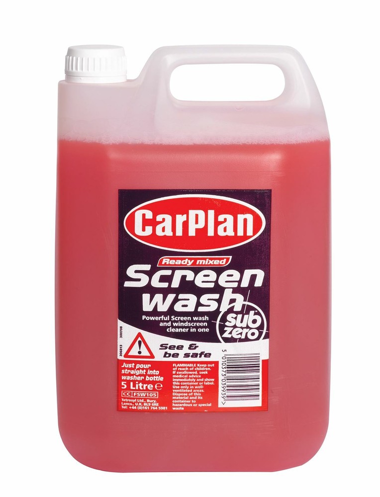 CarPlan FSW105 Ready Mixed Screenwash Ready Mixed 5L Windshield Washer Fluid