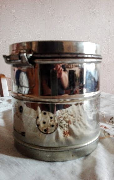 Vintage sterilization medical drum, autoclave