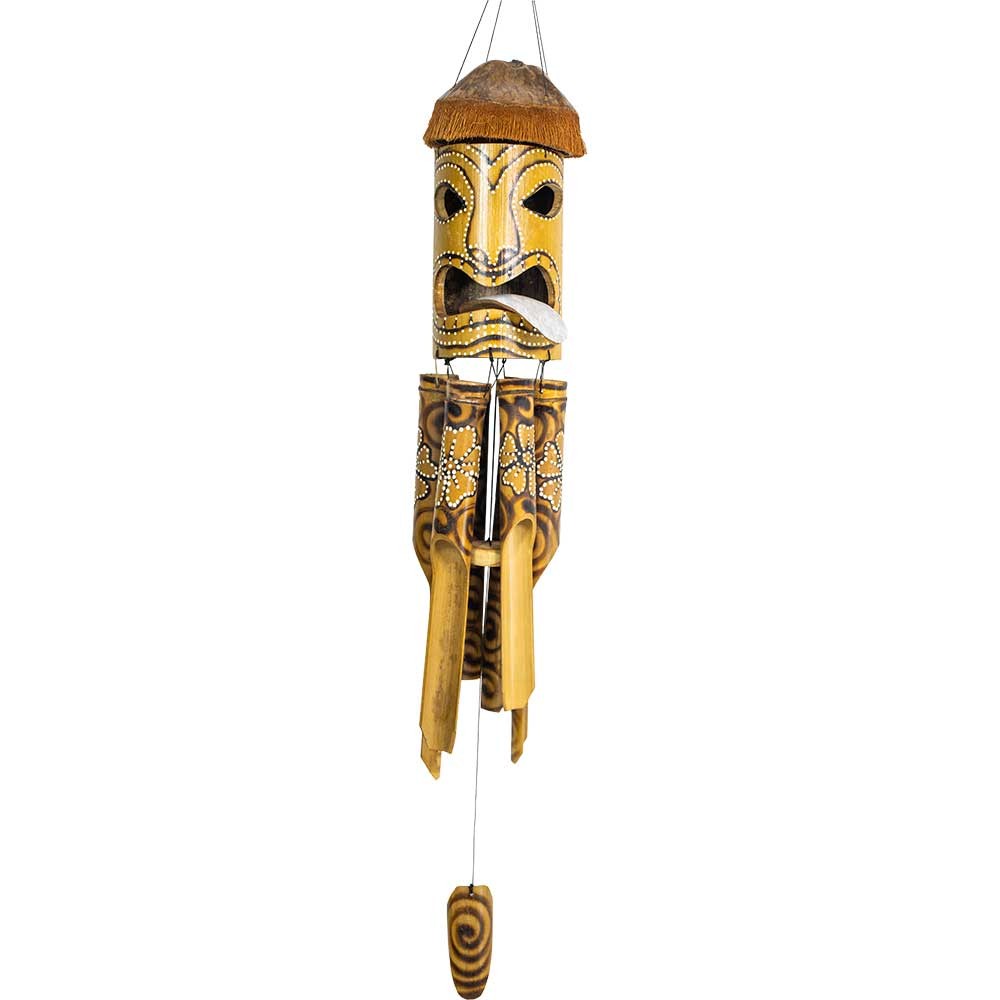 Bamboo Windchimes - Tiki Mask