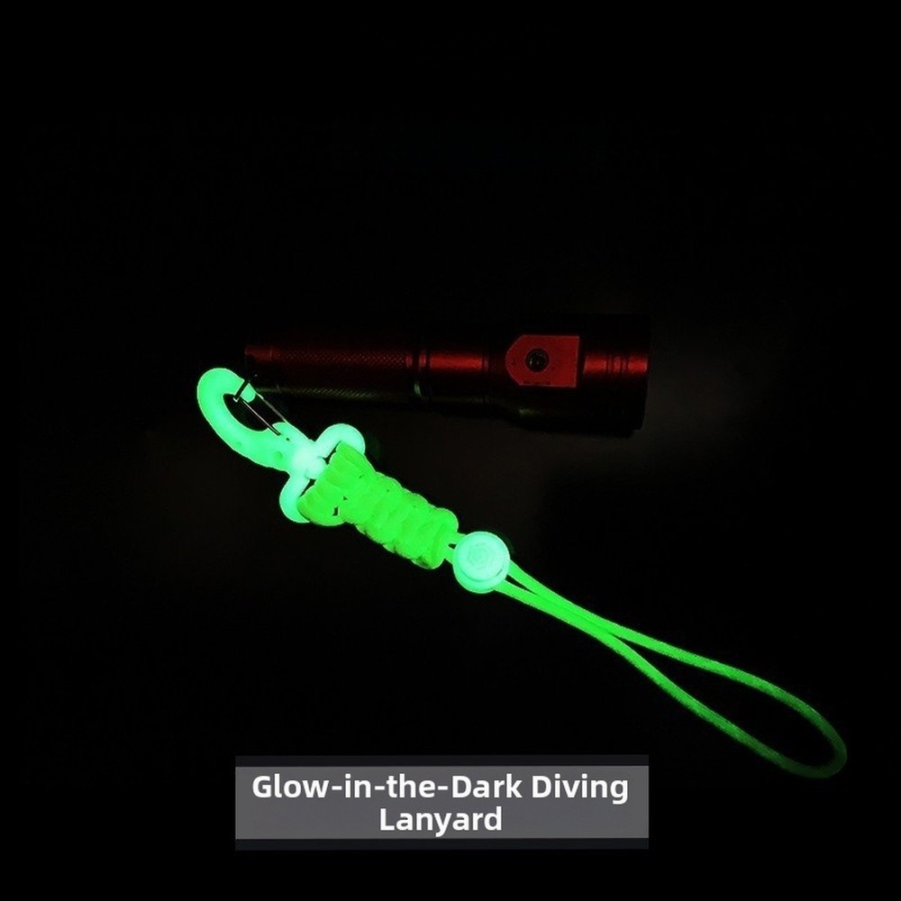 Diving Lanyard with Glow Feature for Camera Housing For Flashlight Mounting