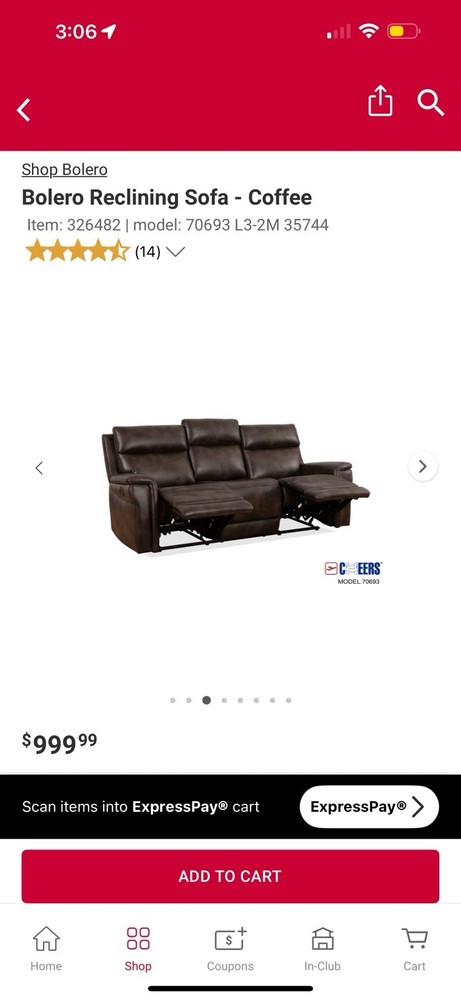 Espresso Recliner Couch