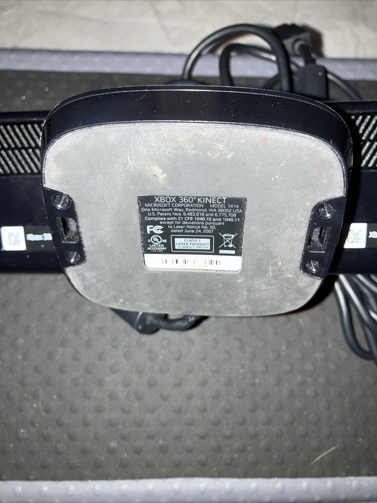 Genuine Microsoft Xbox 360 Kinect Sensor Bar Model 1414 Black Test Works Great