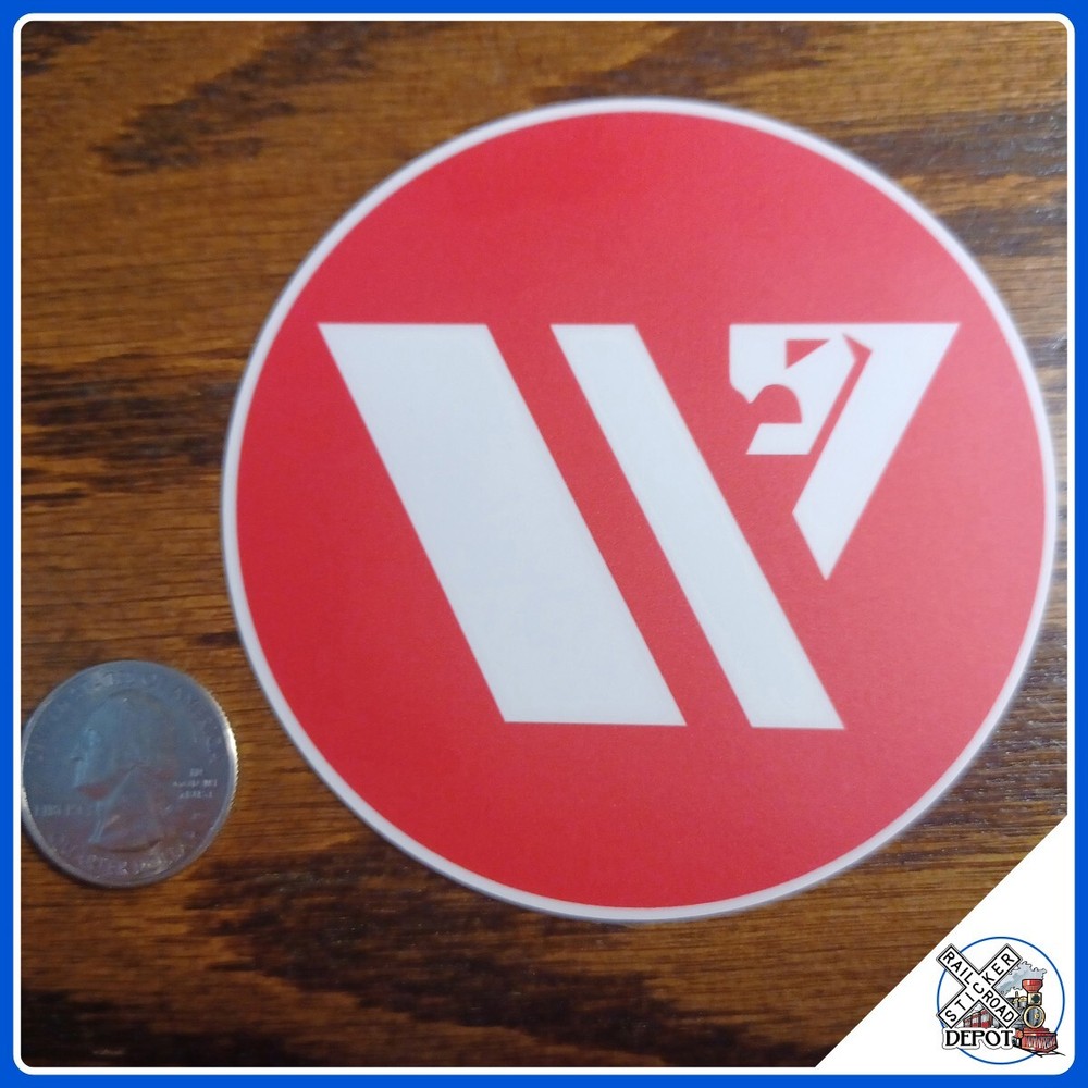 Montana Rail Link laminated die-cut vinyl sticker