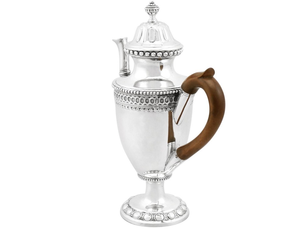 Antique German Silver Coffee Pot