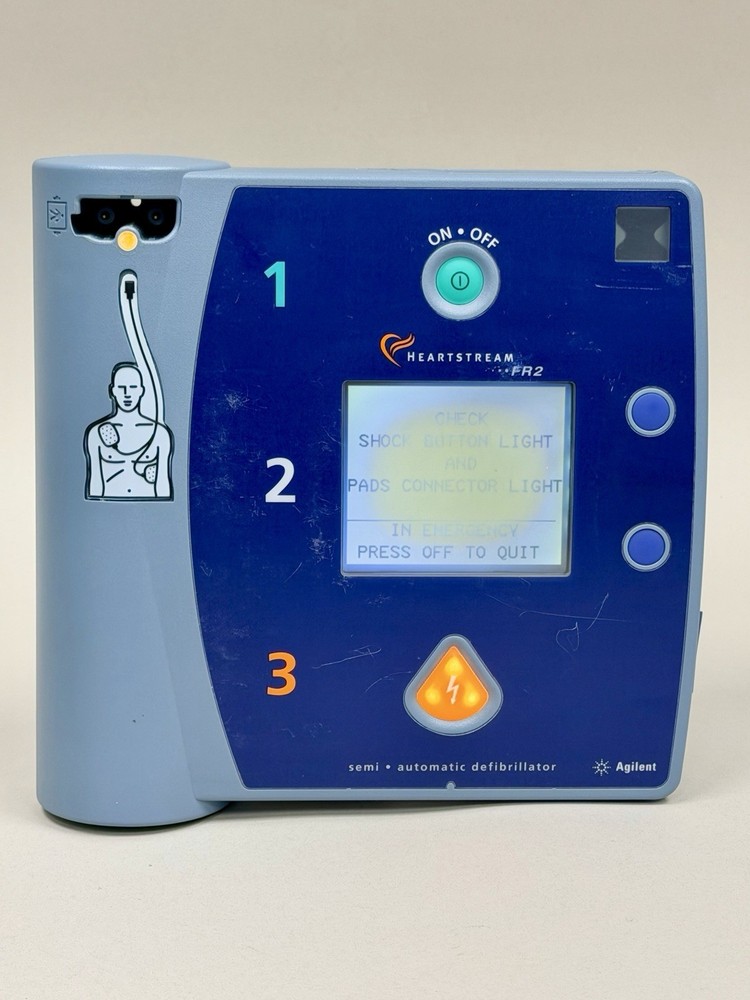 Philips HeartStream FR2 Semi-Auto External Defibrillator AED - No Pads - Low Bat