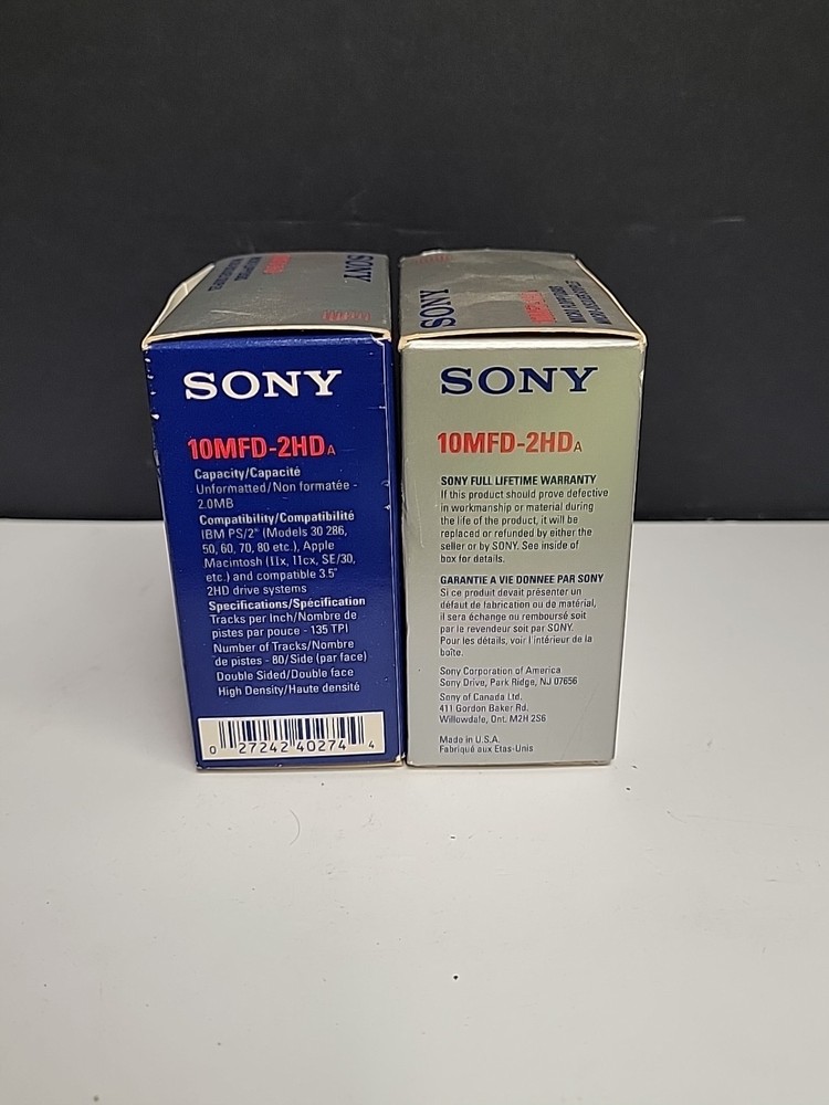 20 Pcs SONY 3.5" Micro Floppy Disk 2MB Double Sided IBM MFD-2HD
