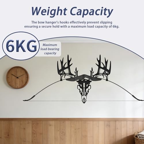 Compound Bow Hanger for Wall - Deer-Shaped Bow Wall Mount Archery Bow Rack