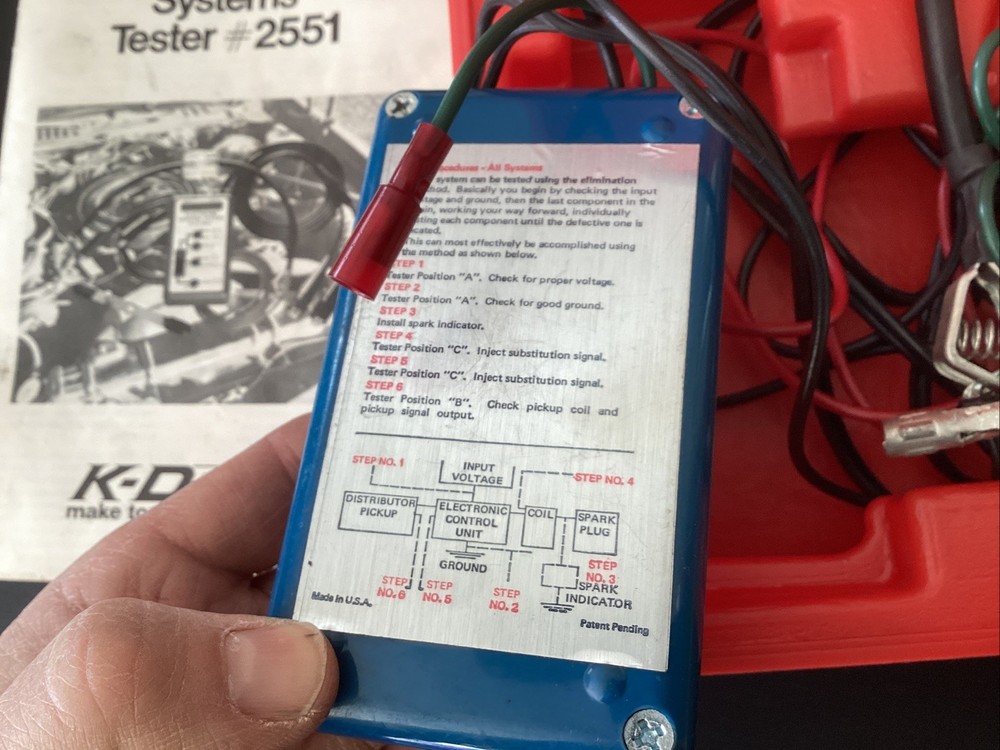K-D Tools Electronic Ignition Systems Tester Kit Set Model 2551 Free Ship