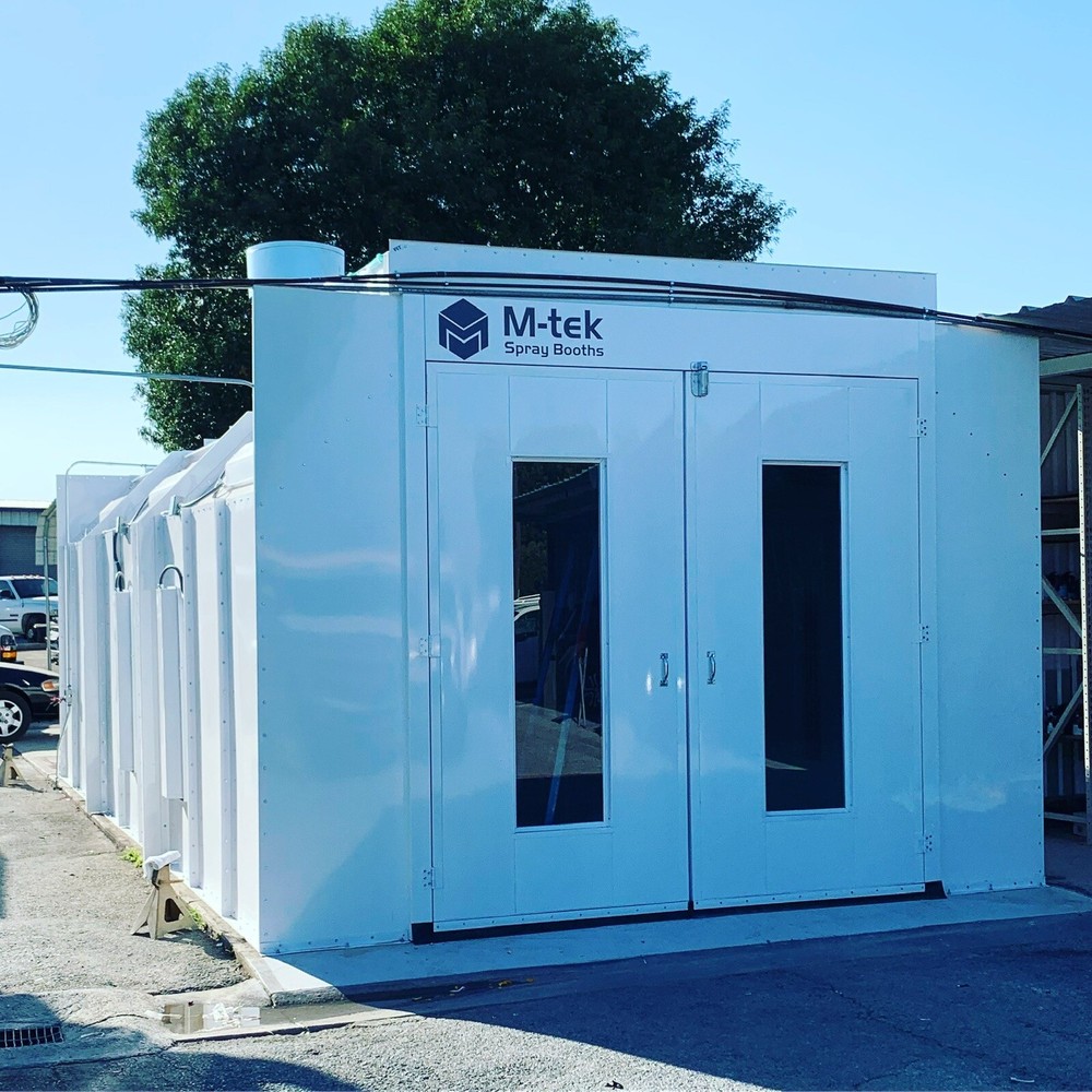 NEW M-TEK SEMI-DOWN DRAFT PAINT SPRAY BOOTH / PAINT BOOTH