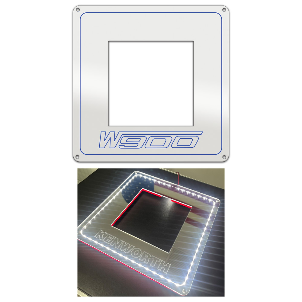 Kenworth W900 Shifter Plate Red Led Red Bottom Original