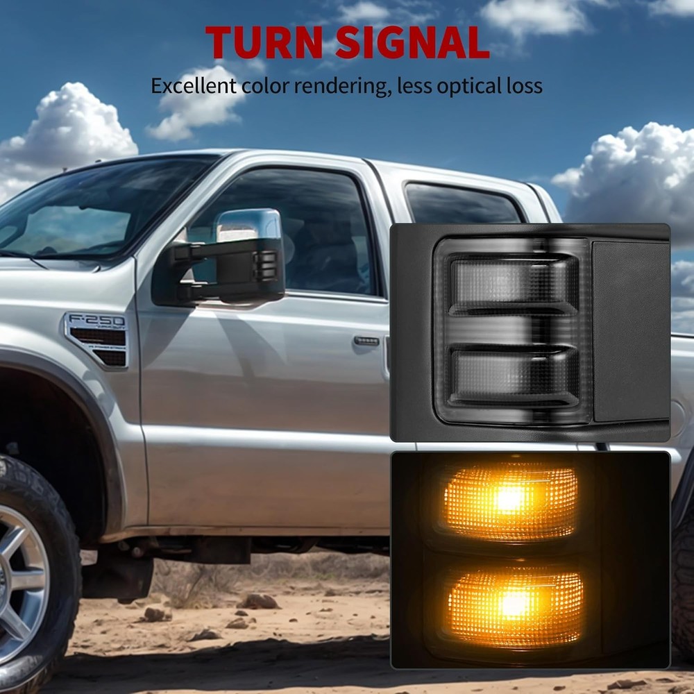 Chrome Towing Mirrors Ford Super Duty 1999-2007