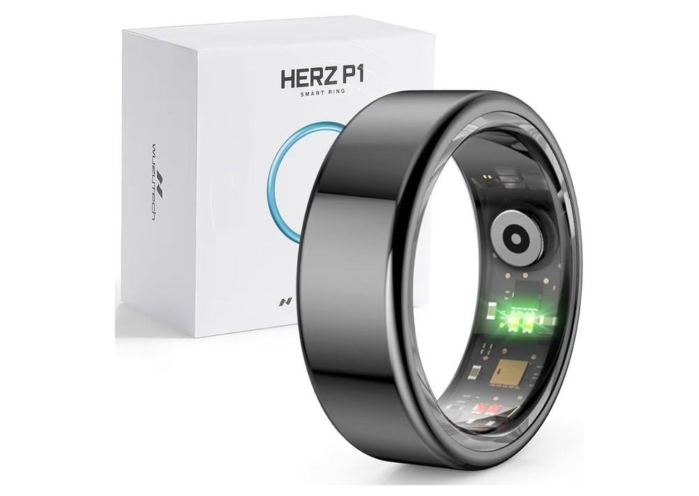 NEW Size 10 Smart Ring Herz P1 Midnight Black Titanium Alloy