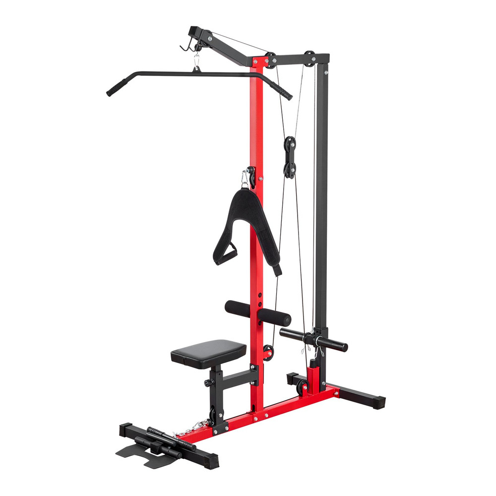 3-in-1 LAT Pulldown Machine Row Cable Machine Home Gym 400 lb Capacity