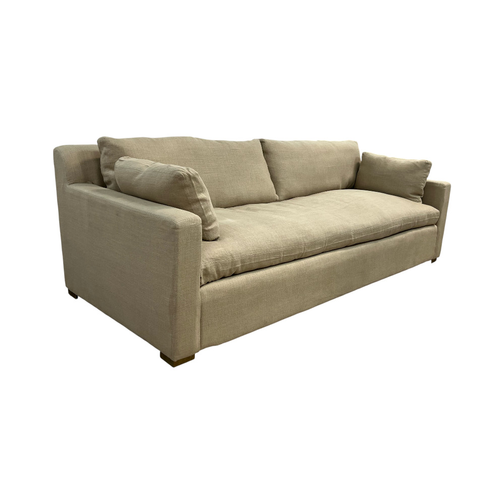 Restoration Hardware Belgian Track Arm Bench