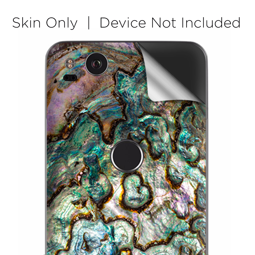 Google Pixel 2 Skins Decal Wrap Abalone Shell Gold underwater