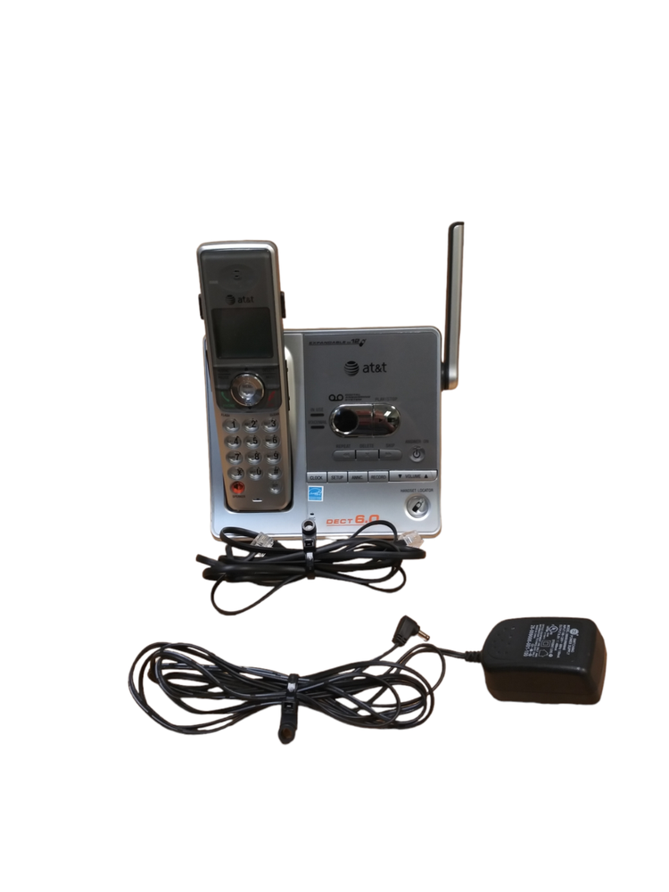 AT&T Answering system SL82218 W/ 1 Handset + Cables