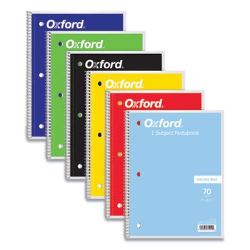 Cardinal Brands 65022 Coil-Lock Notebook, 70 Sheets, Assorted Colors