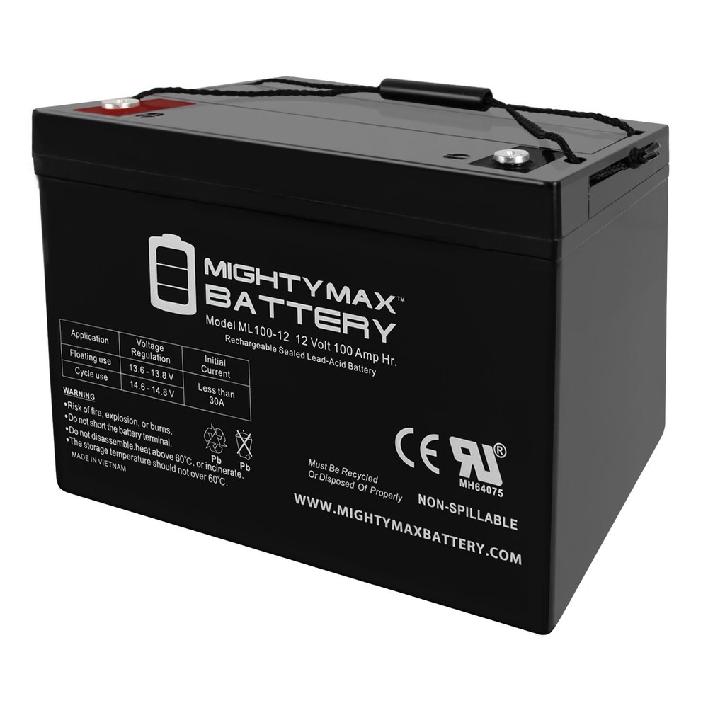 Mighty Max 12V 100Ah SLA Replacement Battery for Wayne Sump Pump