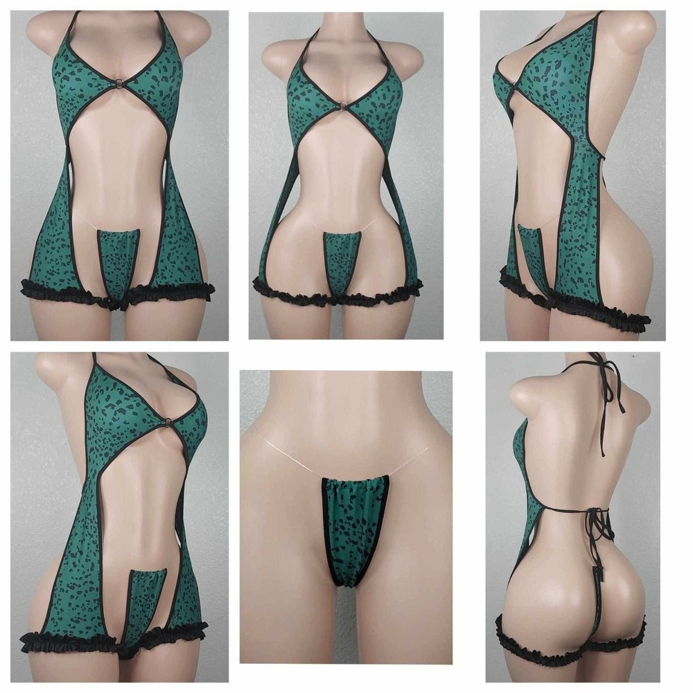 Exotic Dancewear  Women's  One Piece With Matching  Gstring