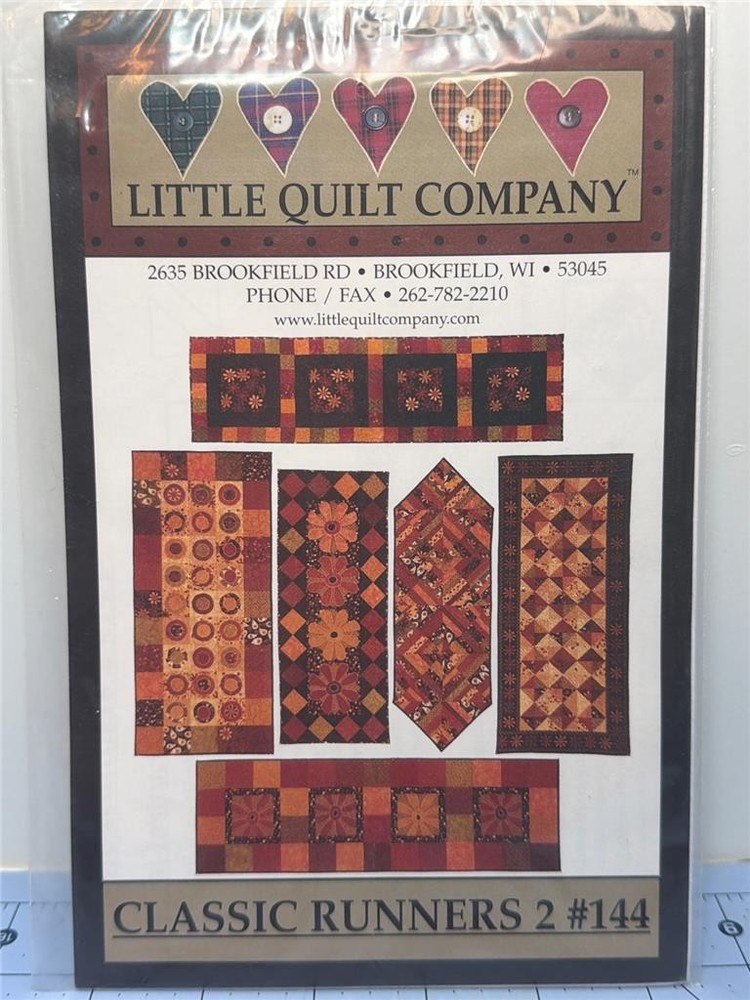 THE LITTLE QUILT COLLECTION - Quilt Pattern CLASSIC RUNNERS 2 - 5 Projects
