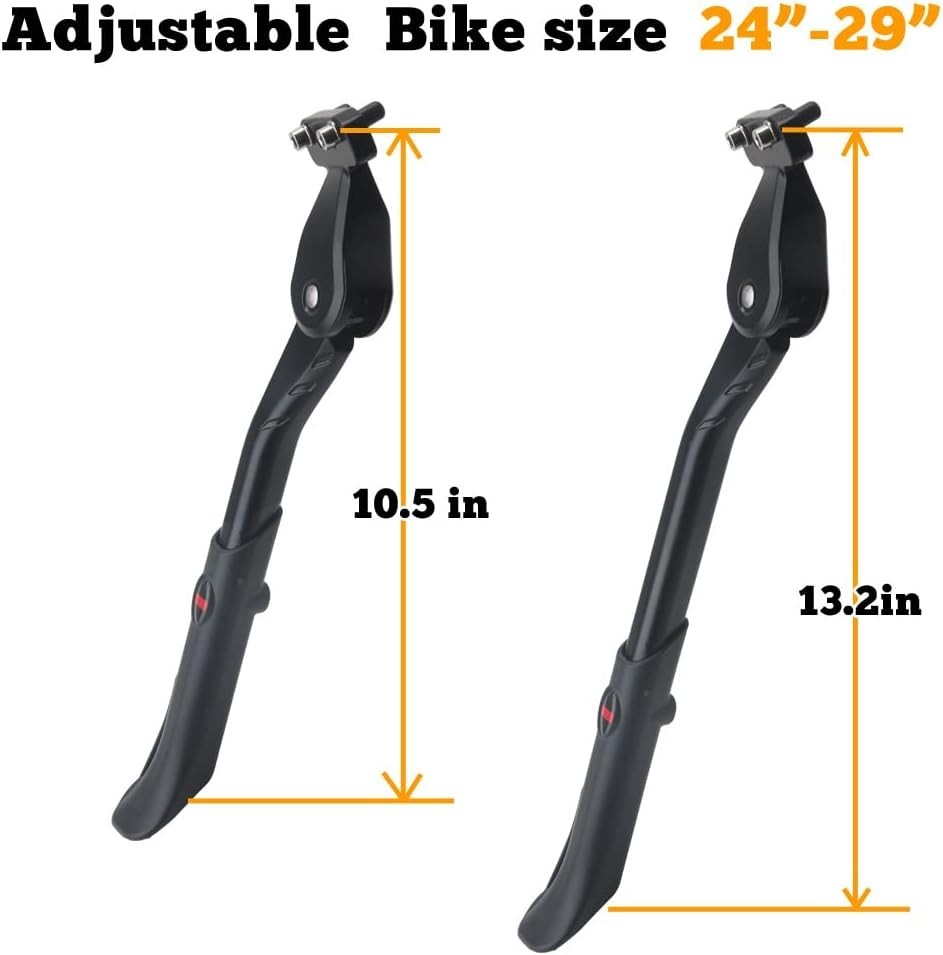 Adjustable Kickstand for Electric & Mountain Bikes