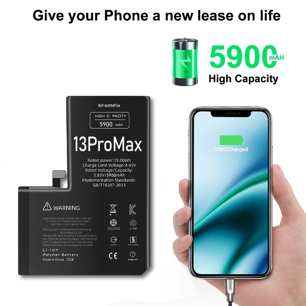 5900mAh OEM Internal Replacement Battery For iPhone 13 Pro Max Premium Quality
