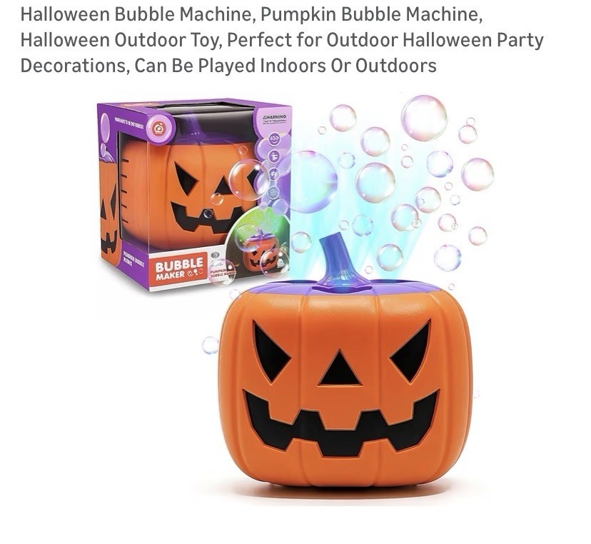 Pumpkin Bubble Maker