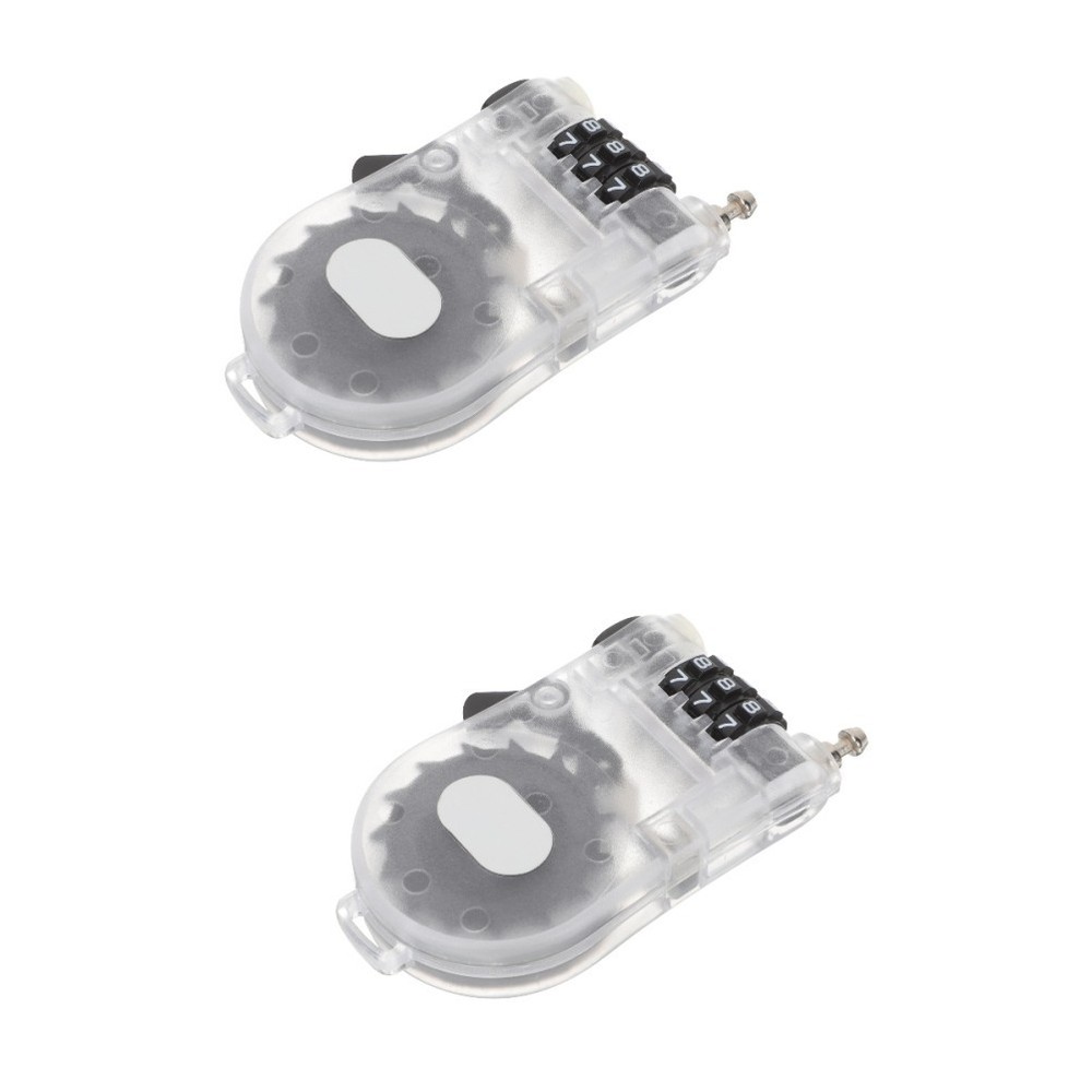 2 Pack Bike Lock Lightweight Combination for Snowboard Ski Cable